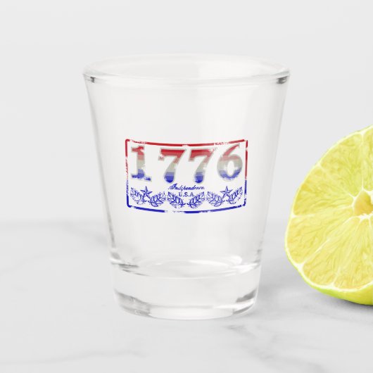 1776 Onafhankelijkheid Shot Glas (Voorkant)