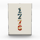 1776 Patriotic American Flag Fotoblokken (Voorkant)