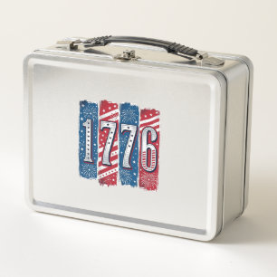 1776 Patriotistische Vuurwerk Vintage Vector Ontwe