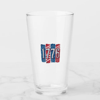 1776 Patriotistische Vuurwerk Vintage Vector Ontwe Glas