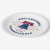 1776 Philadelphia Liberty Bell Paper Bord (Gekanteld)