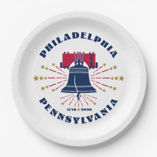 1776 Philadelphia Liberty Bell Paper Bord (Voorkant)