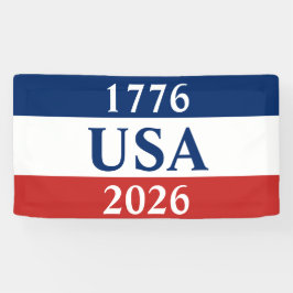 1776 USA 2026 Red White and Blue Patriotic Spandoek