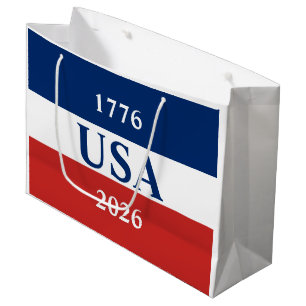 1776 USA 2026 Rode Wit en Blauw Patriottisch Groot Cadeauzakje