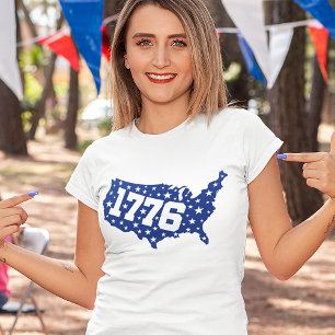 1776 Verenigde Staten, 4e juli Unisex T-shirt