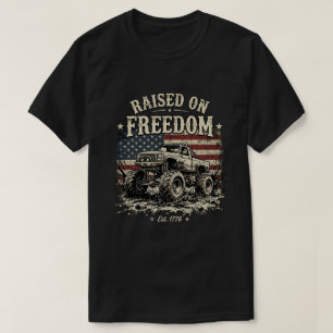 1776 vlag van de VS: Gehesen op Freedom Monster Tr T-shirt
