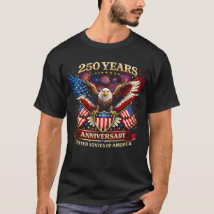 1776 We The People Amerikaanse Vlag 250-jarig jubi T-shirt