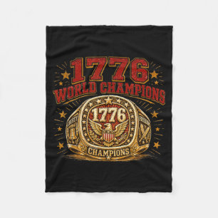 1776 Wereld sport stijlen sport stijl schip ring Fleece Deken