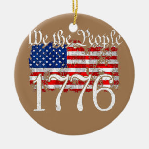 1776 Wij de mensen Betsy Ross 4 juli Keramisch Ornament