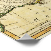 1784 Map of the United States of America by Faden Poster (Hoek)