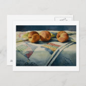 1786 Perziken op Briefkaart met kanteling (Voorkant / Achterkant)