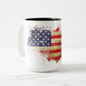 1787 Constitution américaine Drapeau américain Mug (Devant gauche)