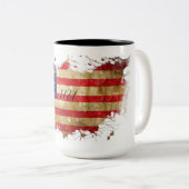 1787 Constitution américaine Drapeau américain Mug (Devant droit)