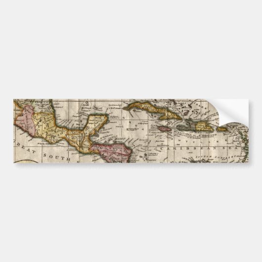 1790 Map of The West Indies by Dilly and Robinson Bumpersticker (Voorkant)