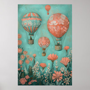 1792 zwevende luchtballonnen poster