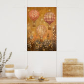 1794 zwevende luchtballonnen poster (Keuken)