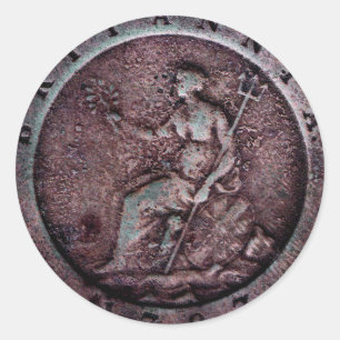 1797 Autocollant "cartwheel" britannique