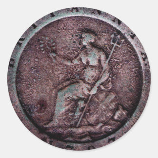 1797 Autocollant "cartwheel" britannique