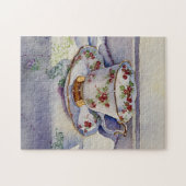 1799 Teacup op Linen Legpuzzel (Horizontaal)