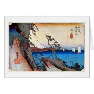 17. 由 比 宿, 重 Yui-juku, Hiroshige, Ukiyo-e, 広