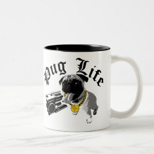 $17,95 Two Tone Coffee Mok Pug Life