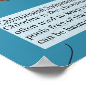 17. Chlorine (Cl) Periodieke tabel van de elemente Poster (Hoek)