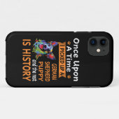 17 Er was eens een Duitse herder Case-Mate iPhone Case (Achterkant (horizontaal))