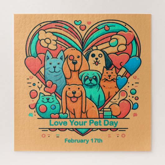 17 feb - Love Your Pet Day Legpuzzel (Verticaal)
