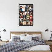 17 Foto collage en tekst - Kan zwart bewerken Canvas Afdruk (Insitu (Slaapkamer))