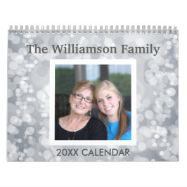 17 Foto collage met kleurrijke patronen Kalender