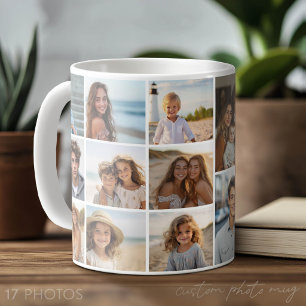 17 Foto Collage Raster - Mod Wit Minimaal Koffiemok