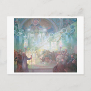 #17 Heilige berg Athos, Mucha Briefkaart