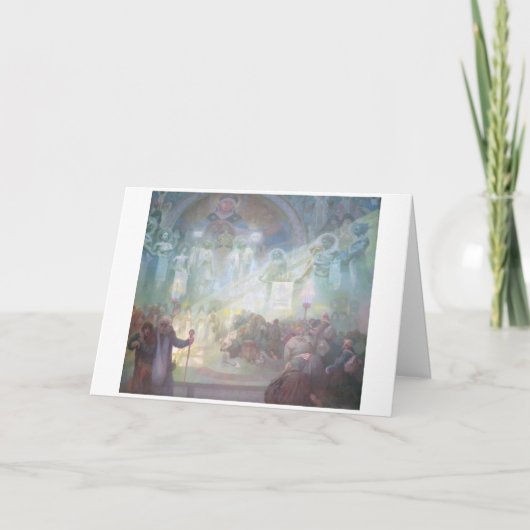 #17 Heilige berg Athos, Mucha Kaart (Voorkant)