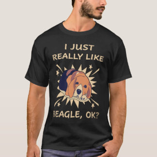 17 Ik vind Beagle gewoon echt leuk T-shirt