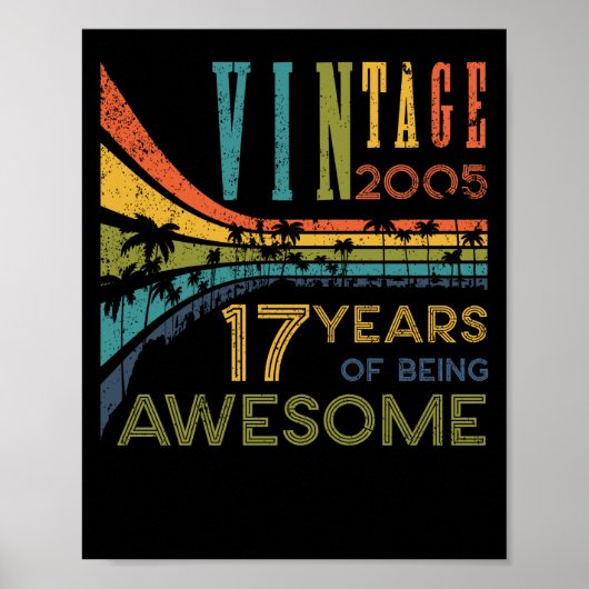 17 jaar 2005 17e verjaardag poster (Voorkant)