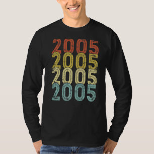 17 jaar 2005 17e verjaardag t-shirt