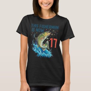 17 jaar oud Gevist op 17e dag zeebaars Teen B T-shirt