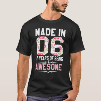 17 jaar oud in 2006 17e verjaardag voor tienerjare t-shirt