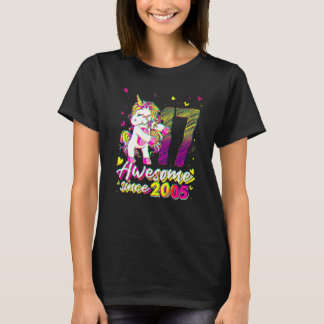 17 jaar oude eenhoorn die 17e verjaardag eenhoorn t-shirt