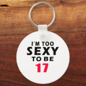 17-jarige design sleutelhanger (Voorkant)