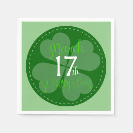 17 maart: viering van St. Patty's Day Servetten