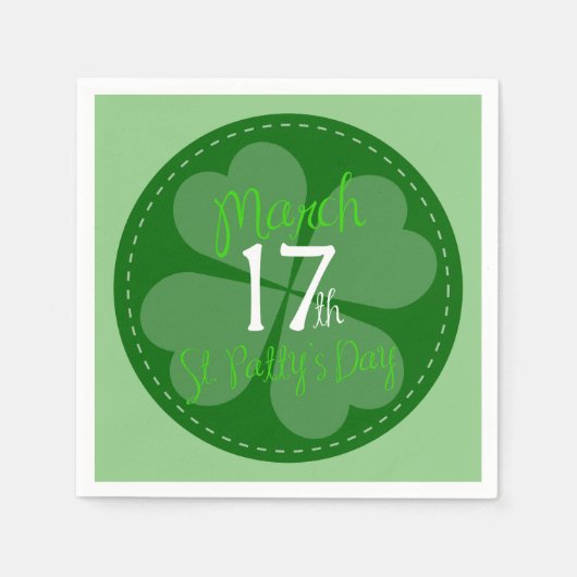17 maart: viering van St. Patty's Day Servetten (Voorkant)