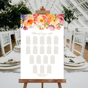 17 Tableau Ressort Floral Mariage Sièges