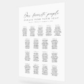 17 Tables Favorite People Acrylic Seating Chart (Angle)