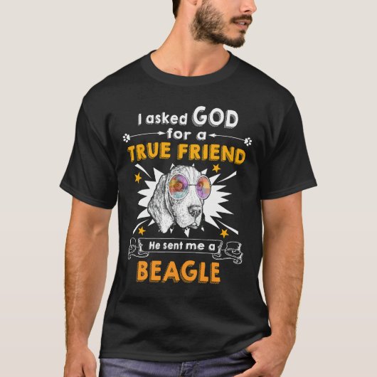 17 Vroeg God Ware Vriend Een Beagle T-shirt (Voorkant)