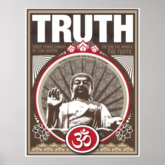 17 x 22-inch Buddha TRUTH-poster Poster (Voorkant)