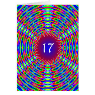 17e anniversaire Abstrait Trippy Swirls