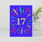 17e anniversaire Fête Invitation Explosion (Debout devant)