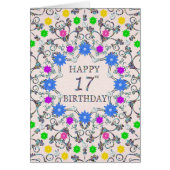 17e anniversaire Fleurs Abstraites (Devant)