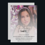 17e anniversaire invitation Anniversaire Fête Phot<br><div class="desc">17e anniversaire invitation Anniversaire fête Photo gris rouge</div>